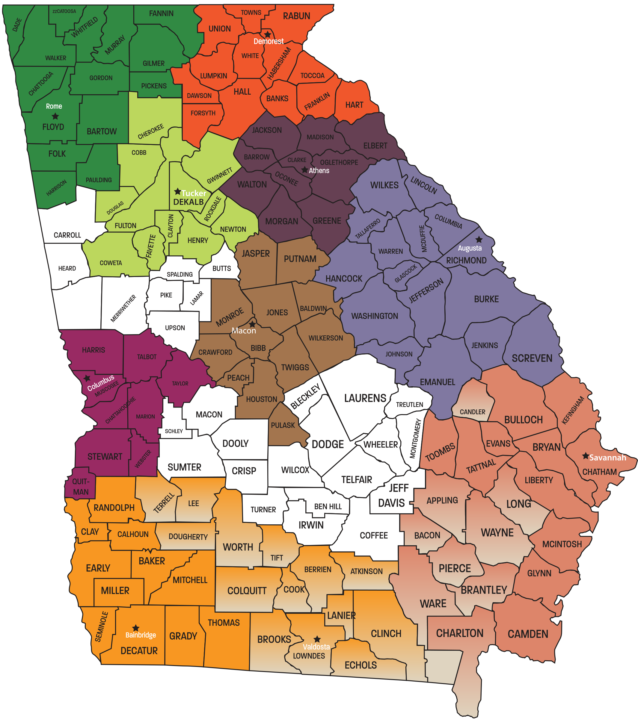 Center for Independent Living Map