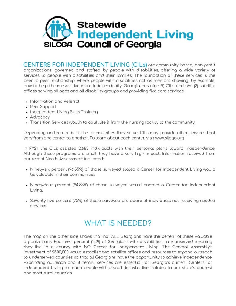 Statewide Independent Living Council of Georgia